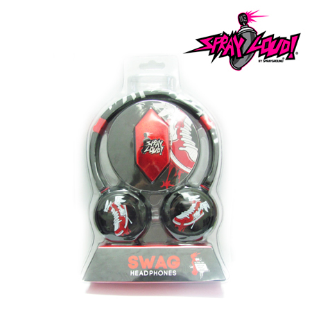 AUDIFONO C/MICROF. SPRAY LOUD SWAG RED (SPL2011-RED-INT)